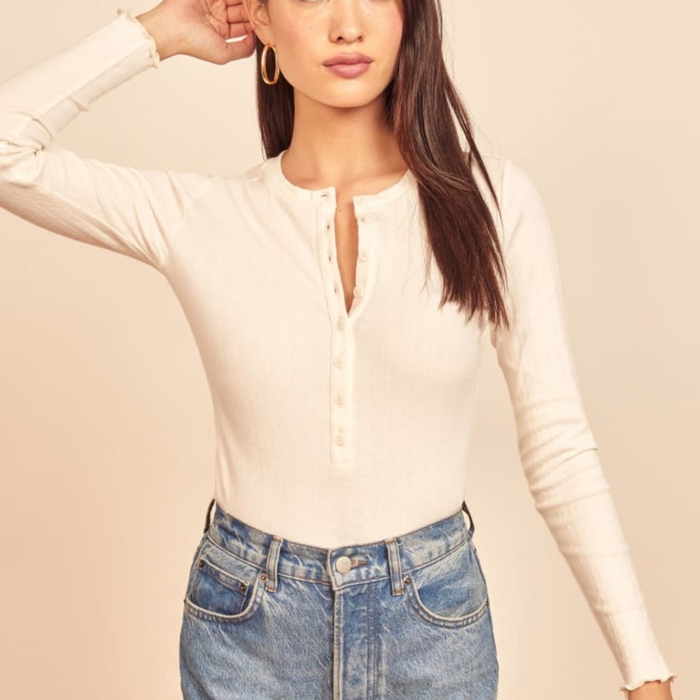 Reformation nisa pointelle top